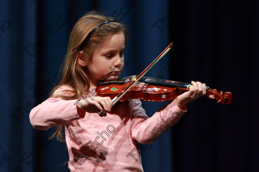 Feis0402109Mon34 
 33~34
Risn OHiggins performing set piece

Class: 242: Violin Solo 8 Years and Under (a) CarsePetite Reverie (Classical Carse Bk.1) (b) Contrasting piece not to exceed 2 minutes.

Feis Maiti 93rd Festival held in Fr. Matthew Hall. EEjob 04/02/2019. Picture: Gerard Bonus