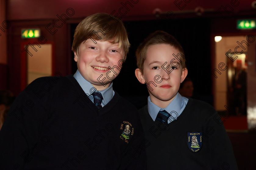 Feis20032019Wed10 
 10
Andrew Waberski and Kacper Moroz from St. Olivers NS Killarney.

Class: 476: The Peg OMahony Memorial Perpetual Cup Choral Speaking 4th Class (a) The Three Little Pigs Marian Swinger (b) Own Choice.

Feis Maiti 93rd Festival held in Fr. Mathew Hall. EEjob 20/03/2019. Picture: Gerard Bonus.