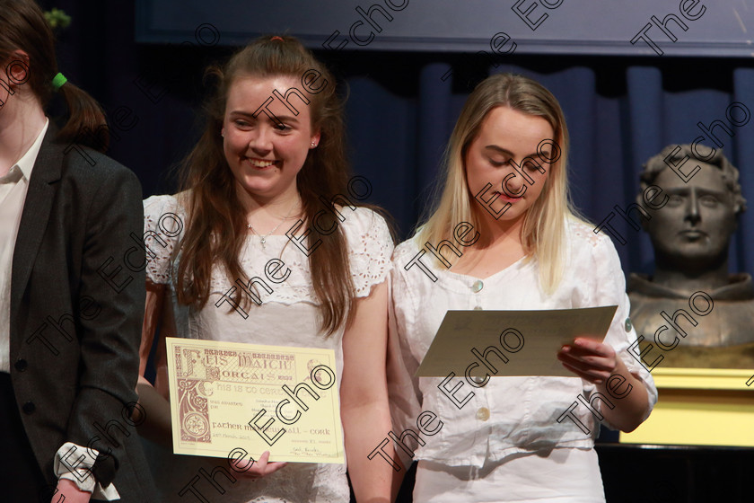 Feis28032019Thu34 
 34
3rd place went to Siomha Marron and Marion Goggin for their performance of Adelaid and Sarah from Guys and Dolls

Class: 336: The Trevor Ryan Perpetual Cup 5Musical Drama Duo18 Years and Under A duo dialogue and song not to exceed 10 minutes.

Feis Maiti 93rd Festival held in Fr. Mathew Hall. EEjob 28/03/2019. Picture: Gerard Bonus