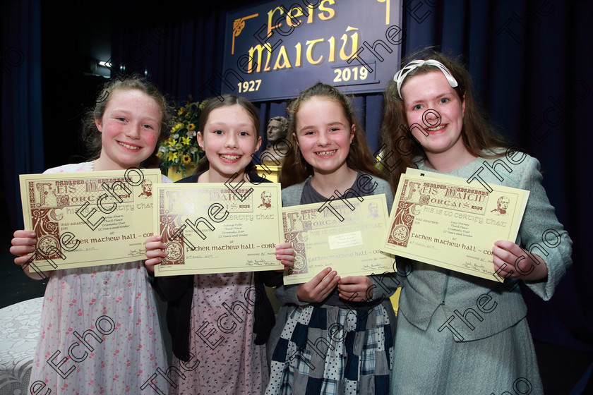 Feis21032019Thu33 
 33
Joint 3rd place Laouse Ahern and Aisling Hyde from Ovens and Ballygarvan performance of The Roof and Kate ORiordan and Lucy Dorney from Ovens for their performance of No Room at the Inn.

Class: 311: Dramatic Duo 12 Years and Under Section 1 A Dramatic Scene not exceeding 8minutes.

Feis Maiti 93rd Festival held in Fr. Mathew Hall. EEjob 21/03/2019. Picture: Gerard Bonus.