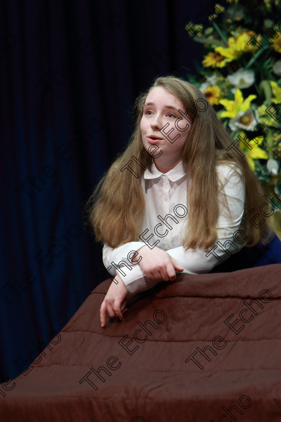 Feis12032019Tue35 
 34~35
SGrace Mulcahy OSullivan from Glanmire giving a Commended performance of The Diary of Anne Frank,

Class: 326: The James ODonovan Memorial Perpetual Cup 326 Dramatic Solo 14YearsandUnder Section 2 A Solo Dramatic Scene not to exceed 7 minutes.

Feis Maiti 93rd Festival held in Fr. Mathew Hall. EEjob 12/03/2019. Picture: Gerard Bonus.