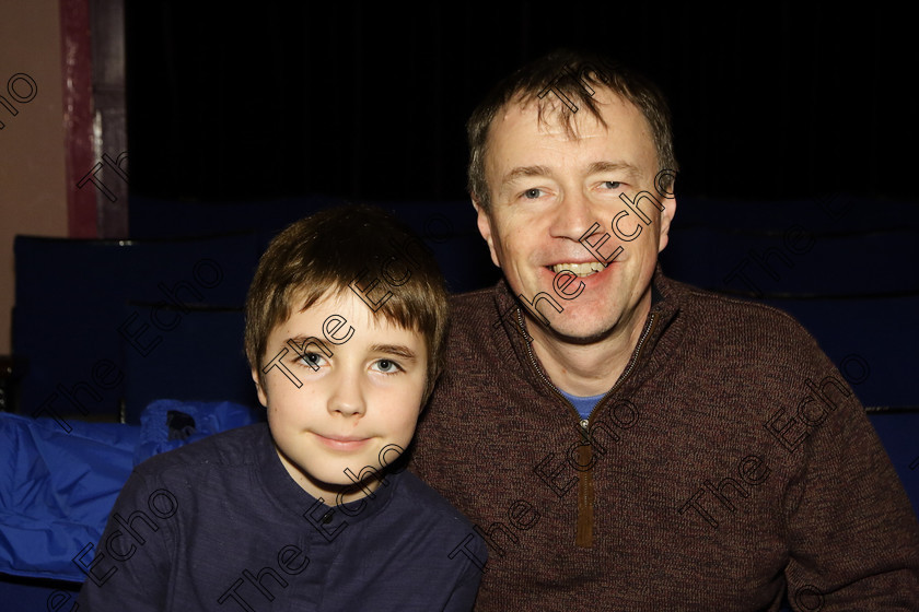 Feis25032018Sun81 
 81
Liam Cassidy from Model Farm Road with his dad Brien.
 Speech and Drama Class: 377: Solo Verse Speaking Boys 12 Years and Under Feis Maiti 92nd Festival held in Fr. Mathew Hall. EEjob 25/03/2018 Picture: Gerard Bonus