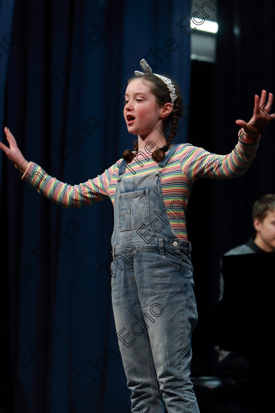 Feis01032019Fri35 
 35
Lydia Lynch singing Zippiduda.

Class: 114: The Henry OCallaghan Memorial Perpetual Cup Solo Action Song 10 Years and Under Section 2 An action song of own choice.

Feis Maiti 93rd Festival held in Fr. Mathew Hall. EEjob 01/03/2019. Picture: Gerard Bonus