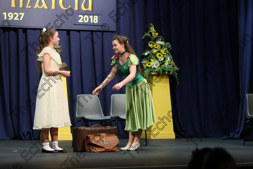 Feis22022018Thu37 
 37~38
Rebekah McKeown and Louise Greally performing Liddy
 Speech and Drama Classes: 310: The Peg Hallahan Perpetual Trophy Dramatic Duo 14 Years and Under Feis Maiti 92nd Festival held in Fr. Mathew Hall. EEjob 22/02/2018 Picture: Gerard Bonus.