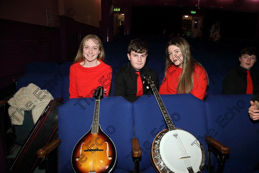 Feis04042019Thu27 
 27
Emily Dunne, Toms Walsh and Katie ODriscoll, Douglas Comhaltas.

Class: 551: Grupa Ceoil Corn Evening Echo 14 Bliana DAois N Faoina

Feis Maiti 93rd Festival held in Fr. Mathew Hall. EEjob 04/04/2019. Picture: Gerard Bonus