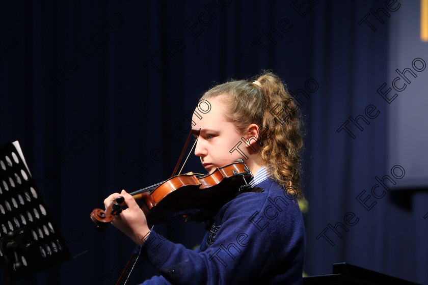 Feis01022018Thu04 
 4
Kate ORiordan from Model Farm Road performing. 
 Instrumental Music Class: 267: Duo Classes and Chamber Music Junior Feis Maiti 92nd Festival held in Fr. Matthew Hall. EEjob 01/02/2018 Picture: Gerard Bonus.