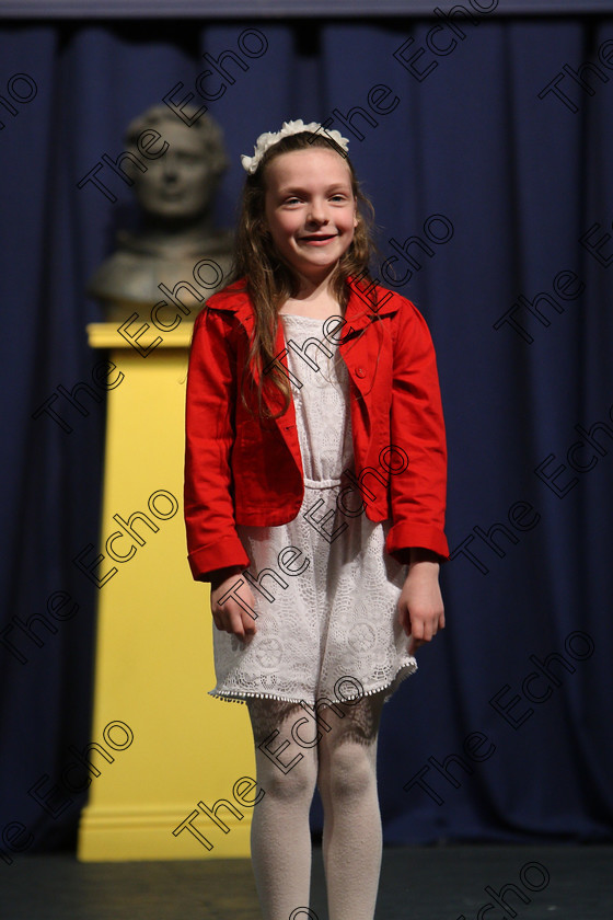 Feis25032018Sun57 
 57
Sarah Barry reciting her poem
 Speech and Drama Class: 366: Solo Verse Speaking Girls 9 Years and Under Section 5 Feis Maiti 92nd Festival held in Fr. Mathew Hall. EEjob 25/03/2018 Picture: Gerard Bonus