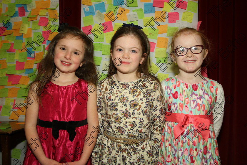 Feis21032018Wed16 
 16
Performers Ellie Long, Eabha N Fhlatharta and Naoise Cremin from Glanmire.
 Labhairt na Filocht agus Mreanna Drmaochta Class: 517: Corn Helen Bharslabhairt 7 Bliana DAois N Faoina Roinn 1 Feis Maiti 92nd Festival held in Fr. Mathew Hall. EEjob 21/03/2018 Picture: Gerard Bonus.