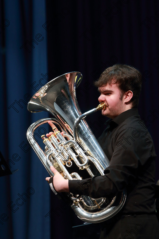 Feis13022019Wed28 
 28
Oscar Leamy ODonovan from Drinagh giving a Bronze Medal performance of Rhapsody by James Kernow on Euphonium.

Class 203: The Billy McCarthy Memorial Perpetual Cup16 Years and Under Programme not to exceed 10 minutes.

Feis Maiti 93rd Festival held in Fr. Mathew Hall. EEjob 13/02/2019. Picture: Gerard Bonus