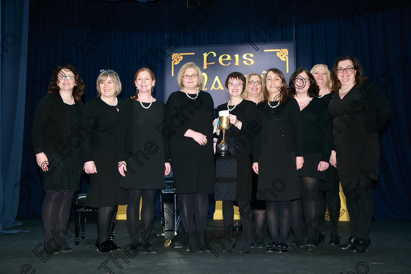 Feis04022018Sun98 
 98
Cup Winners Cor Lae Nua.
 Class: 79: The Holy Trinity Perpetual Cup Chamber Choirs; Two Contrasting Songs Feis Maiti 92nd Festival held in Fr. Mathew Hall. EEjob 04/02/2018 Picture: Gerard Bonus.