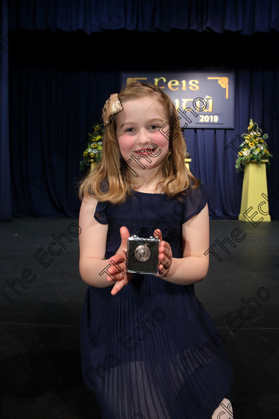 Feis31032019Sun64 
 64
Bronze Medallists Ella OMahony from Ballincollig.

Class: 368: Solo Verse Speaking Girls 7 Years and Under Section 5 Either: The Mermaid Theresa Heine. Or: Night Ride Celia Warren.

Feis Maiti 93rd Festival held in Fr. Mathew Hall. EEjob 31/03/2019. Picture: Gerard Bonus