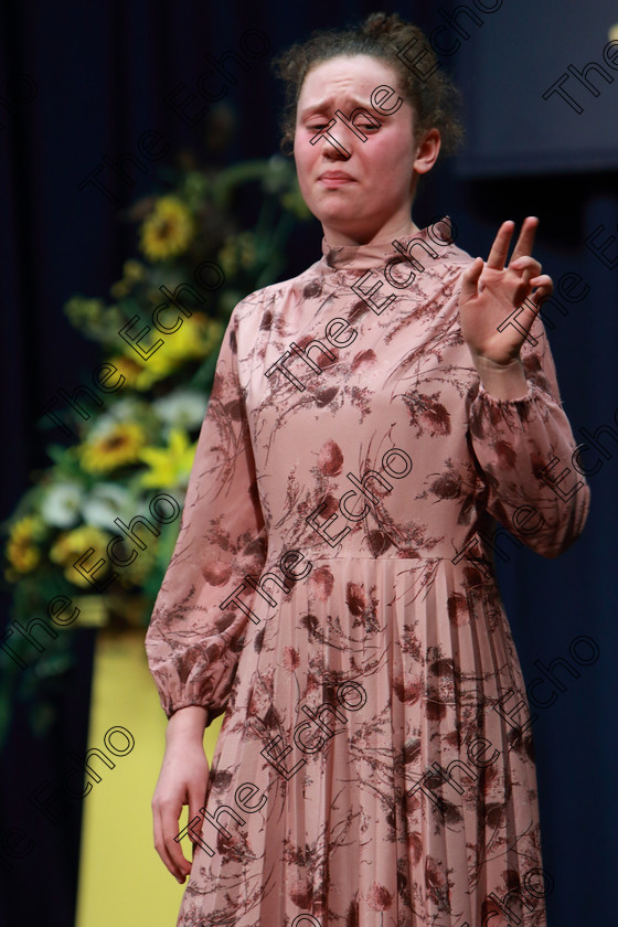 Feis11032019Mon28 
 27~28
Mary Quinlan from Mallow performing 6 Primroses Each.

Class: 326: The James ODonovan Memorial Perpetual Cup Dramatic Solo 14 Years and Under Section 1 A Solo Dramatic Scene not to exceed 7 minutes.

Feis Maiti 93rd Festival held in Fr. Mathew Hall. EEjob 11/03/2019. Picture: Gerard Bonus