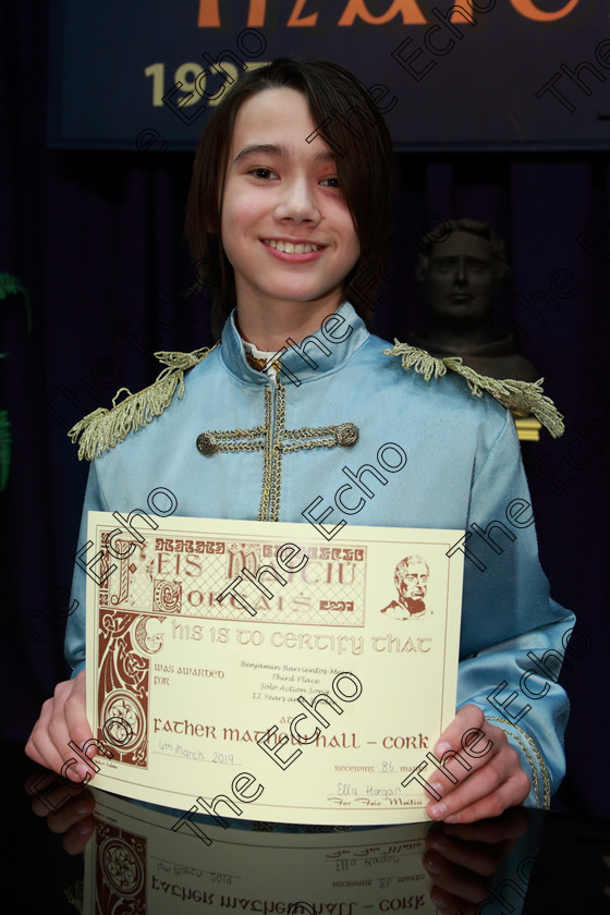 Feis04032019Mon49 
 49
3rd place Benjamin Barrientos-Meers from Castlelyons for singing 10 Minutes Ago.

Feis Maiti 93rd Festival held in Fr. Mathew Hall. EEjob 04/03/2019. Picture: Gerard Bonus

Feis Maiti 93rd Festival held in Fr. Mathew Hall. EEjob 04/03/2019. Picture: Gerard Bonus