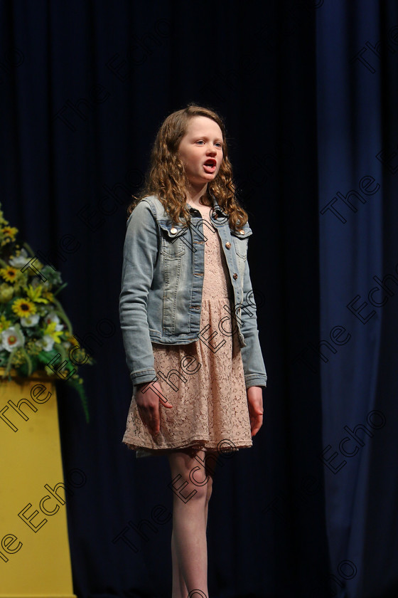 Feis20032018Tue10 
 10
Ella Harty performing.
 Speech and Drama Class: 364: Solo Verse Speaking Girls 11 Years and Under Section 1
Feis Maiti 92nd Festival held in Fr. Mathew Hall. EEjob 20/03/2018 Picture: Gerard Bonus