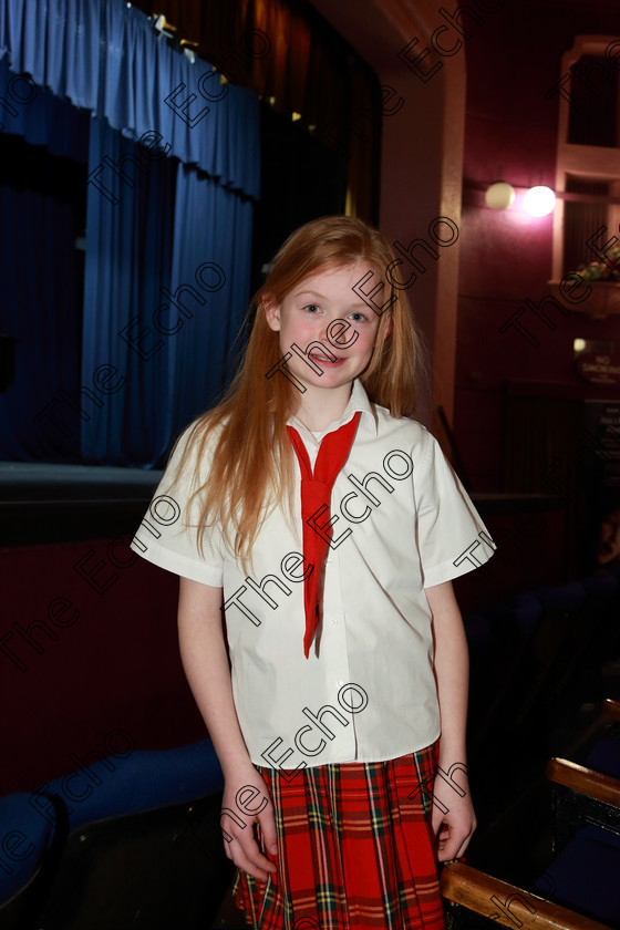 Feis05032019Tue13 
 13
Molly Ross from Dripsey.

Class: 113: The Edna McBirney Memorial Perpetual Award Solo Action Song 12 Years and Under Section 2 An action song of own choice.

Feis Maiti 93rd Festival held in Fr. Mathew Hall. EEjob 05/03/2019. Picture: Gerard Bonus