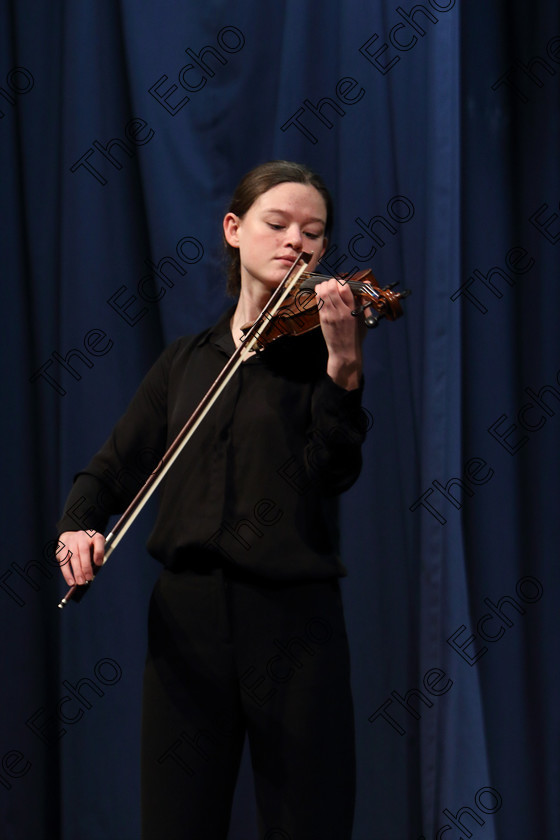 Feis0202109Sat33 
 33~34
Ciara Beechinor from Ballinhassig playing First Movement Concerto in A by Mozart.

Class: 236: The Shanahan & Co. Perpetual Cup Advanced Violin 
One Movement from a Concerto.

Feis Maiti 93rd Festival held in Fr. Matthew Hall. EEjob 02/02/2019. Picture: Gerard Bonus