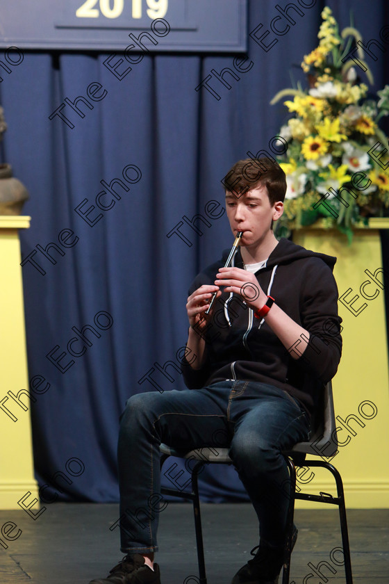 Feis04042019Thu20 
 20
Conor Lehane from Millstreet playing the Tin Whistle.

Ceol agus Amhrnaocht Traidisinta

Feis Maiti 93rd Festival held in Fr. Mathew Hall. EEjob 04/04/2019. Picture: Gerard Bonus