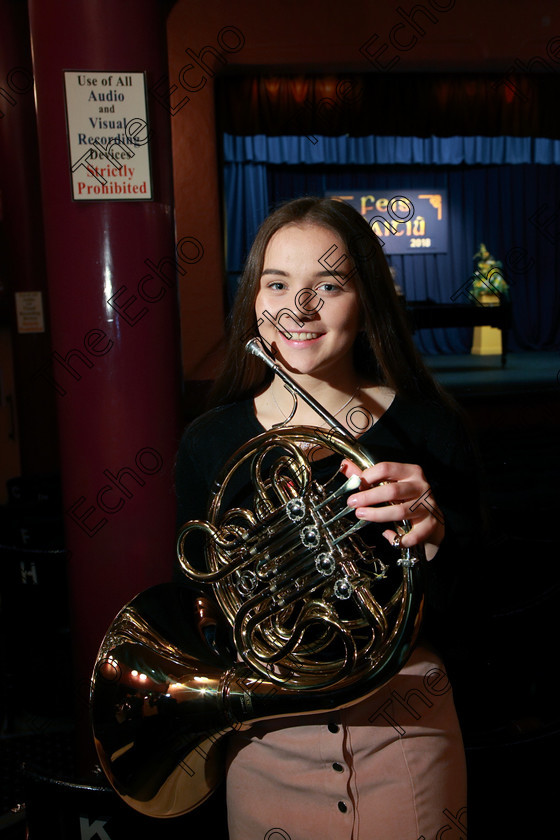 Feis06022018Tue27 
 27
Performer Abigail Carey from Ballinlough.
 Instrumental Music Class: 204: Brass Solo 14 Years and Under Feis Maiti 92nd Festival held in Fr. Mathew Hall. EEjob 05/02/2018 Picture: Gerard Bonus.