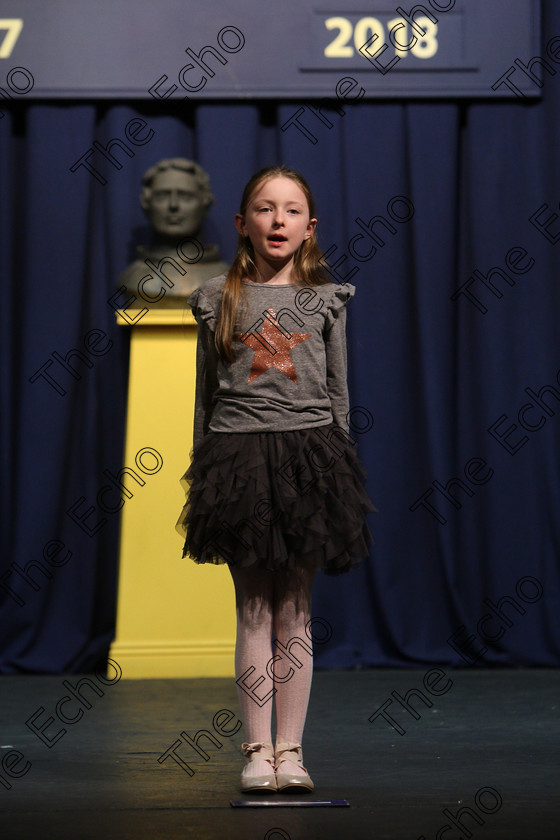 Feis25032018Sun52 
 52
Performer Allison Tessier from Frankfield reciting her poem 
 Speech and Drama Class: 366: Solo Verse Speaking Girls 9 Years and Under Section 5 Feis Maiti 92nd Festival held in Fr. Mathew Hall. EEjob 25/03/2018 Picture: Gerard Bonus