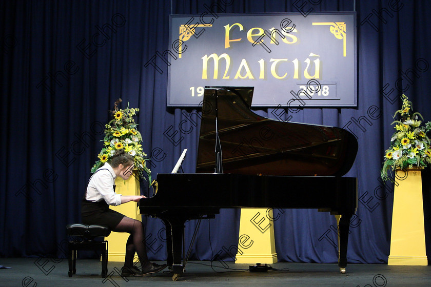 Feis03022018Sat23 
 23
Georgina Cassidy Blarney giving a 3rd place performance.
 Instrumental Music: Class: 156: The Bernard Curtis Memorial Perpetual Cup Piano Sonata Feis Maiti 92nd Festival held in Fr. Matthew Hall. EEjob 02/02/2018 Picture: Gerard Bonus.