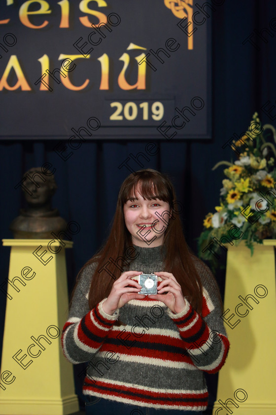 Feis26032019Tue53 
 53
Silver Medalist Ava Hennessy from Killeagh for her performance of Portia Coughlan.

Class: 325: The Kilbrogan Perpetual Cup and Musgrave Ltd. Bursary
Bursary Value 130 Dramatic Solo 17 Years and Under Section 1 A Solo Dramatic Scene not to exceed 10 minutes.

Feis Maiti 93rd Festival held in Fr. Mathew Hall. EEjob 26/03/2019. Picture: Gerard Bonus