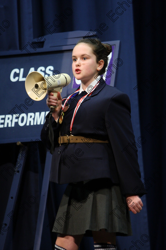 Feis19022018Mon25 
 25
Hannah Nolan performing a scene from Matilda as Miss Trunchbull which won her a Bronze Meddle.
 Speech and Drama Class: 327: The Hartland Memorial Perpetual Trophy Dramatic Solo 12YearsandUnder Section 1 Feis Maiti 92nd Festival held in Fr. Mathew Hall. EEjob 19/02/2018 Picture: Gerard Bonus.