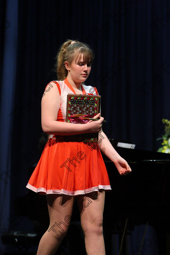 Feis27032018Tue55 
 55~56
Heather Lees giving a Bronze Medal performance of Secret of Happiness from Daddy Longlegs.
 Singing Class: 111: The Edna McBirney Memorial Perpetual Cup Solo Action Song 16 Years and Under Section 2 Feis Maiti 92nd Festival held in Fr. Mathew Hall. EEjob 27/03/2018 Picture: Gerard Bonus