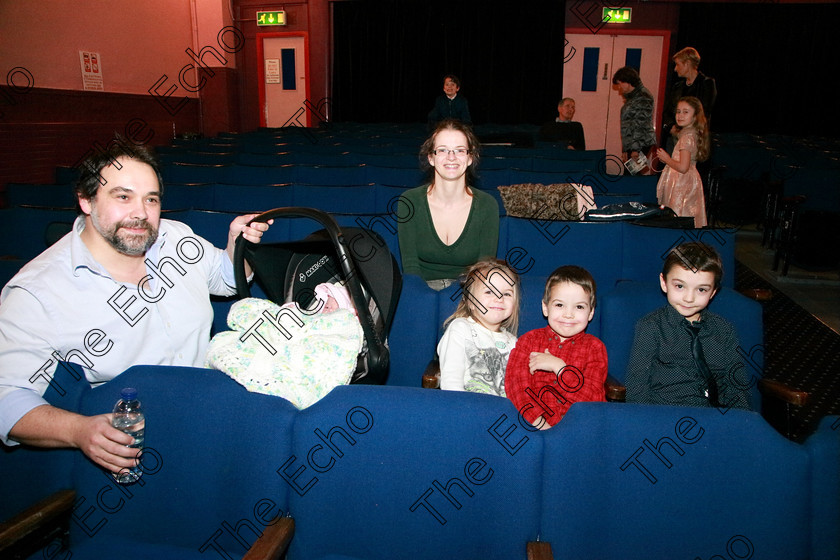 Feis29012018Mon45 
 45
Performer Pavol Drozd with his parents Pavol and Miroslava, siblings Miro, Doroto and baby sister Anna from Douglas
 EEjob 29/01/2018 
Feis Maiti 92nd Festival held in Fr. Matthew Hall 
Picture: Gerard Bonus

Instrumental Music 
Class: 242: Violin Solo 8 years and under.