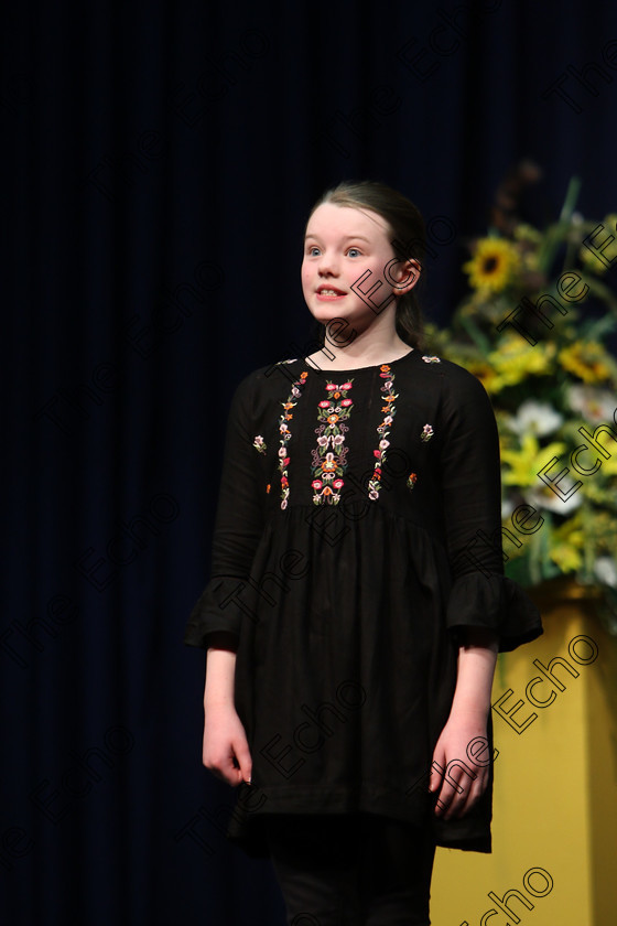 Feis20022018Tue24 
 24
Saoirse McHugh performing.
 Speech and Drama Class: 364: Girls 11 Years and Under Section 1 Feis Maiti 92nd Festival held in Fr. Mathew Hall. EEjob 20/02/2018 Picture: Gerard Bonus.