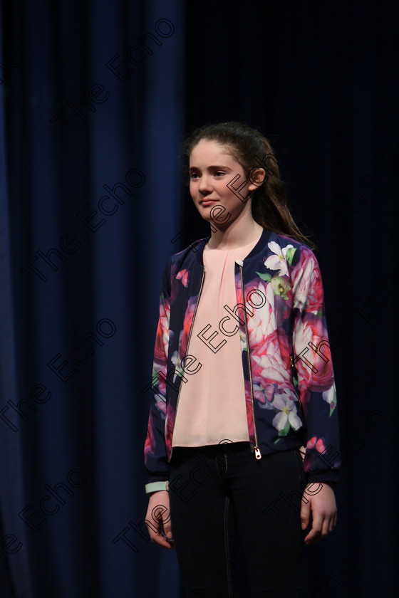 Feis22022018Thu04 
 4
Nessa Kingston performing.
 Speech and Drama Classes: 363: Solo Verse Speaking Girls 12 Years and Under Section 1
Feis Maiti 92nd Festival held in Fr. Mathew Hall. EEjob 22/02/2018 Picture: Gerard Bonus.