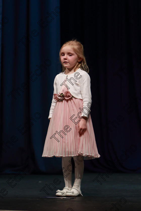 Feis31032019Sun27 
 27
1st time performer Orla Mullins from Mitchelstown

Class: 369: Solo Verse Speaking Girls 6 Years and Under Section 3 Either Ice Cone Island Bernard Lodge or Night Fright Marian Swinger.

Feis Maiti 93rd Festival held in Fr. Mathew Hall. EEjob 31/03/2019. Picture: Gerard Bonus