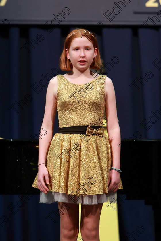 Feis05032019Tue24 
 24
Adrienne Carroll singing Happiness from Charlie Brown.

Class: 113: The Edna McBirney Memorial Perpetual Award
Solo Action Song 12 Years and Under Section 3 An action song of own choice.

Feis Maiti 93rd Festival held in Fr. Mathew Hall. EEjob 05/03/2019. Picture: Gerard Bonus