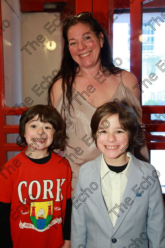 Feis23032019Sat66 
 66
Performer Reuben Crowley Dwane from Midleton with his brother Riaan and mother Rachel.

Class: 381: Solo Verse Speaking Boys 8 Years and Under Section 2 Either: My Grannies June Crebbin. Or: The Things Id Like to Do Enid Barraclough

Feis Maiti 93rd Festival held in Fr. Mathew Hall. EEjob 23/03/2019. Picture: Gerard Bonus.