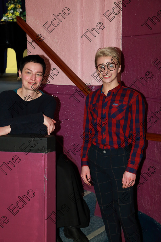 Feis26022019Tue77 
 77
Performer Kevin OLeary from Rathbarry with his teacher Pavla Moore from Cobh.

Class: 22: The Performers Academy Perpetual Cup Songs from the Shows 
17 Years and Under One solo from any Musical.

Feis Maiti 93rd Festival held in Fr. Mathew Hall. EEjob 26/02/2019. Picture: Gerard Bonus