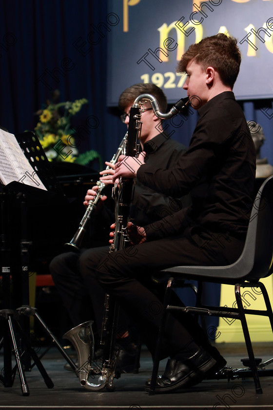 Feis10022019Sun50 
 50
The Buffet Clarinets performing Cormac Flynn on Base Clarinet.

Class: 269: The Lane Perpetual Cup Chamber Music 18 Years and Under
Two Contrasting Pieces, not to exceed 12 minutes

Feis Maiti 93rd Festival held in Fr. Matthew Hall. EEjob 10/02/2019. Picture: Gerard Bonus