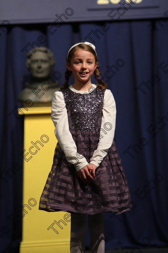 Feis25032018Sun53 
 53
Lauren Tobin reciting her poem
 Speech and Drama Class: 366: Solo Verse Speaking Girls 9 Years and Under Section 5 Feis Maiti 92nd Festival held in Fr. Mathew Hall. EEjob 25/03/2018 Picture: Gerard Bonus