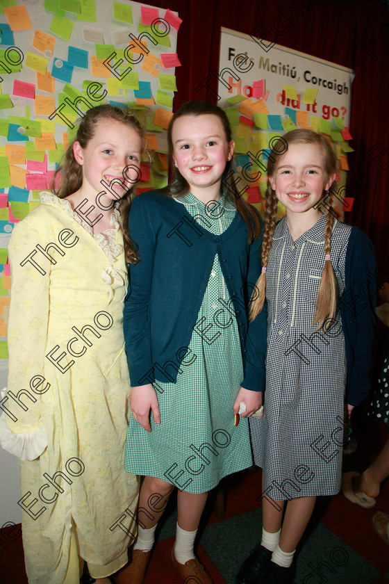 Feis12032018Mon52 
 52
Catherine Sheehan performed The Princess and The Player took first place with her partner not in picture Ella Tiernan; Saoirse McHugh and Sophia Herlihy performed Anne Frank and Me took 3rd place .
 Speech and Drama Class: 311: Dramatic Duo 12 Years and Under Section 1 Solo Feis Maiti 92nd Festival held in Fr. Mathew Hall. EEjob 12/03/2018 Picture: Gerard Bonus