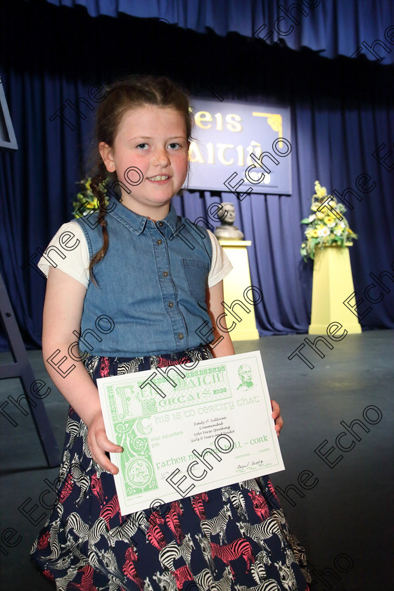 Feis30032019Sat11 
 11
Commended Emily OSullivan from Waterfall.

Class: 367: Solo Verse Speaking Girls 8YearsandUnder Section 5 Either: Breakdown Jean Kenward. Or: The Haunted House John Foster.

Feis Maiti 93rd Festival held in Fr. Mathew Hall. EEjob 30/03/2019. Picture: Gerard Bonus