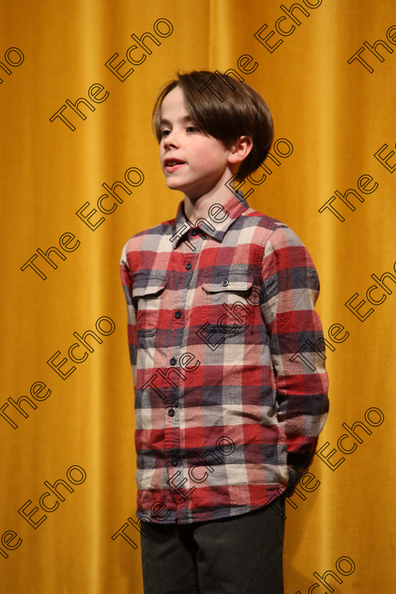 Feis19022018Mon19 
 19
Noah Cahill introducing his scene.
 Speech and Drama Class: 327: The Hartland Memorial Perpetual Trophy Dramatic Solo 12YearsandUnder Section 1 Feis Maiti 92nd Festival held in Fr. Mathew Hall. EEjob 19/02/2018 Picture: Gerard Bonus.