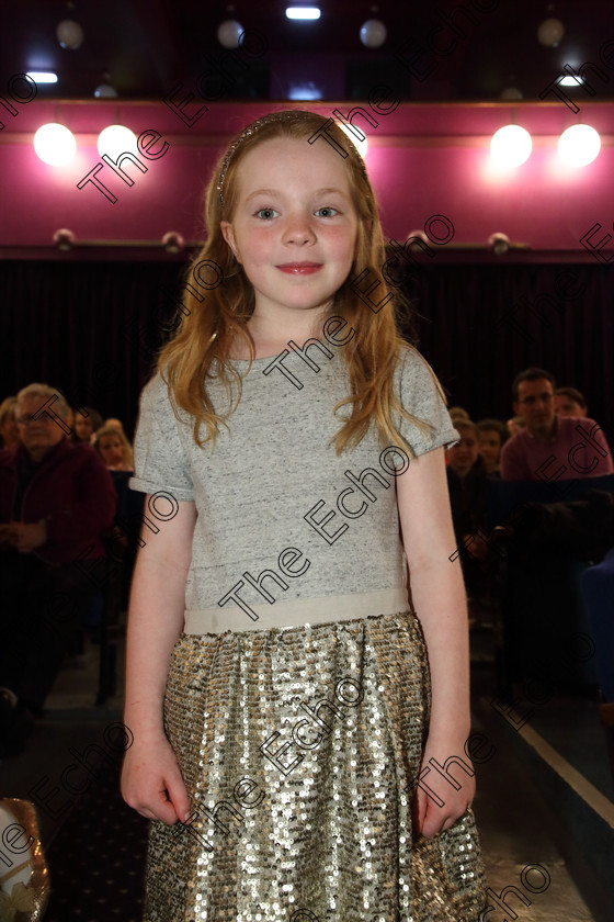 Feis30032019Sat41 
 41
2nd time performer Kate OBrien from Ballintemple

Class: 368: Solo Verse Speaking Girls 7 Years and Under Section 4 Either: The Mermaid Theresa Heine or Night Ride Celia Warren.

Feis Maiti 93rd Festival held in Fr. Mathew Hall. EEjob 30/03/2019. Picture: Gerard Bonus