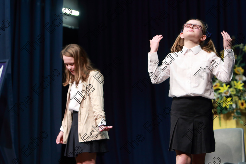 Feis22032019Fri49 
 48~49
ine Leahy and Cliona Murphy from Ovens performing

Class: 311: Dramatic Duo12 Years and Under Section 2 A Dramatic Scene not exceeding 8minutes.

Feis Maiti 93rd Festival held in Fr. Mathew Hall. EEjob 22/03/2019. Picture: Gerard Bonus.