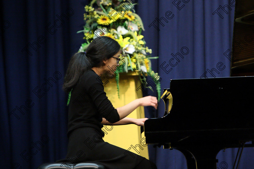 Feis03022018Sat18 
 18
Megan Chan from Blackrock giving a great 2nd place and Silver Medal performance.
 Instrumental Music: Class: 156: The Bernard Curtis Memorial Perpetual Cup Piano Sonata Feis Maiti 92nd Festival held in Fr. Matthew Hall. EEjob 02/02/2018 Picture: Gerard Bonus.