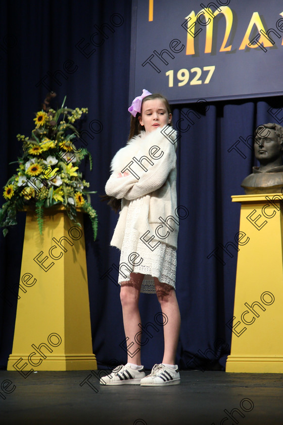 Feis14032018Wed02 
 1~2
Rachel Lee performing The Best Way.
 Speech and Drama Class: 328: The Fr. Nessan Shaw Memorial Perpetual Cup Dramatic Solo 10 Years and Under Section1Feis Maiti 92nd Festival held in Fr. Mathew Hall. EEjob 14/03/2018 Picture: Gerard Bonus.