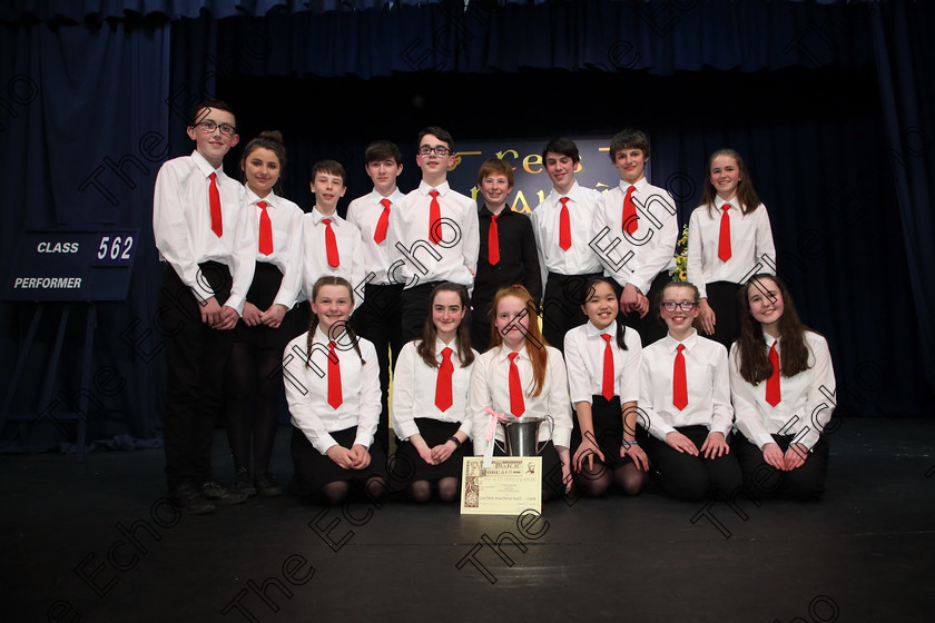 Feis04042019Thu43 
 43
Evening Echo Cup Winners and Silver Medallists Douglas Comhaltas.

Class: 551: Grupa Ceoil Corn Evening Echo 14 Bliana DAois N Faoina

Feis Maiti 93rd Festival held in Fr. Mathew Hall. EEjob 04/04/2019. Picture: Gerard Bonus