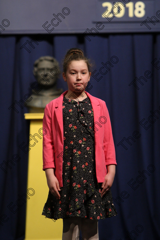 Feis25032018Sun39 
 39
Aoife Hickey Bell reciting poem.

Speech and Drama Class: 366: Solo Verse Speaking Girls 9 Years and Under Section 5 Feis Maiti 92nd Festival held in Fr. Mathew Hall. EEjob 25/03/2018 Picture: Gerard Bonus