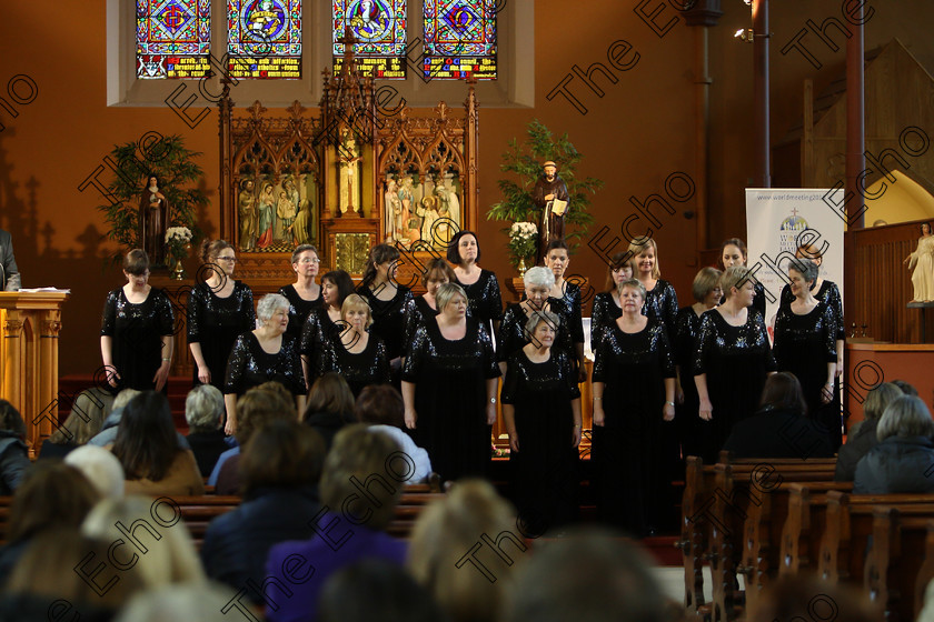 Feis04022018Sun71 
 71~76
The Voices conducted by Mary Pedder Daly 
 Holy Trinity Capuchin Church Adult Choirs Class: 78: The Lynch Memorial Perpetual Cup Adult Vocal Choirs Two Contrasting Songs Feis Maiti 92nd Festival held in Fr. Matthew Hall. EEjob 02/02/2018 Picture: Gerard Bonus.