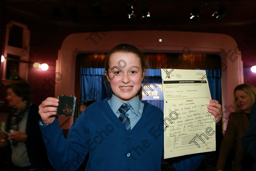 Feis12032018Mon47 
 47
Bronze Medallist Katie Olden from Douglas.
 Speech and Drama Class: 365: Solo Verse Speaking Girls 10 Years and Under Section 4 Feis Maiti 92nd Festival held in Fr. Mathew Hall. EEjob 12/03/2018 Picture: Gerard Bonus