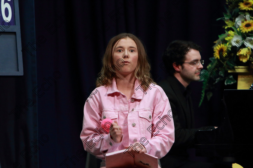 Feis28032019Thu30 
 28~33
Lily Carey Murphy and Orlaith Murphy giving a Bronze Medal performance of What is this Feeling from Wicked accompanied by Tom Doyle.

Class: 336: The Trevor Ryan Perpetual Cup 5Musical Drama Duo18 Years and Under A duo dialogue and song not to exceed 10 minutes.

Feis Maiti 93rd Festival held in Fr. Mathew Hall. EEjob 28/03/2019. Picture: Gerard Bonus