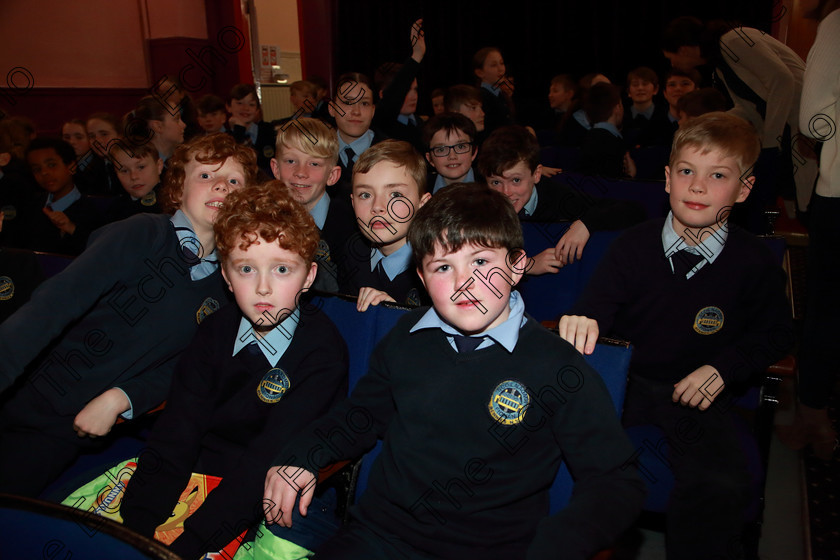 Feis28022019Thu26 
 26
Rion Walsh, James OMahony, Theo Beltoyse, Finbarr McCarthy and Louis Murphy from Scoil Naomh Fionn. Rennies.

Class: 84: The Sr. M. Benedicta Memorial Perpetual Cup Primary School Unison ChoirsSection 1Two contrasting unison songs.

Feis Maiti 93rd Festival held in Fr. Mathew Hall. EEjob 28/02/2019. Picture: Gerard Bonus