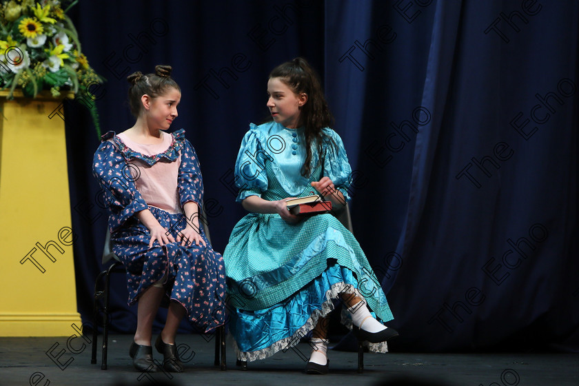 Feis22022018Thu32 
 32~34
Erin Trought with her partner Anna performing Roll of Thunder Hear my Cry. Speech and Drama Classes: 310: The Peg Hallahan Perpetual Trophy Dramatic Duo 14 Years and Under Feis Maiti 92nd Festival held in Fr. Mathew Hall. EEjob 22/02/2018 Picture: Gerard Bonus.